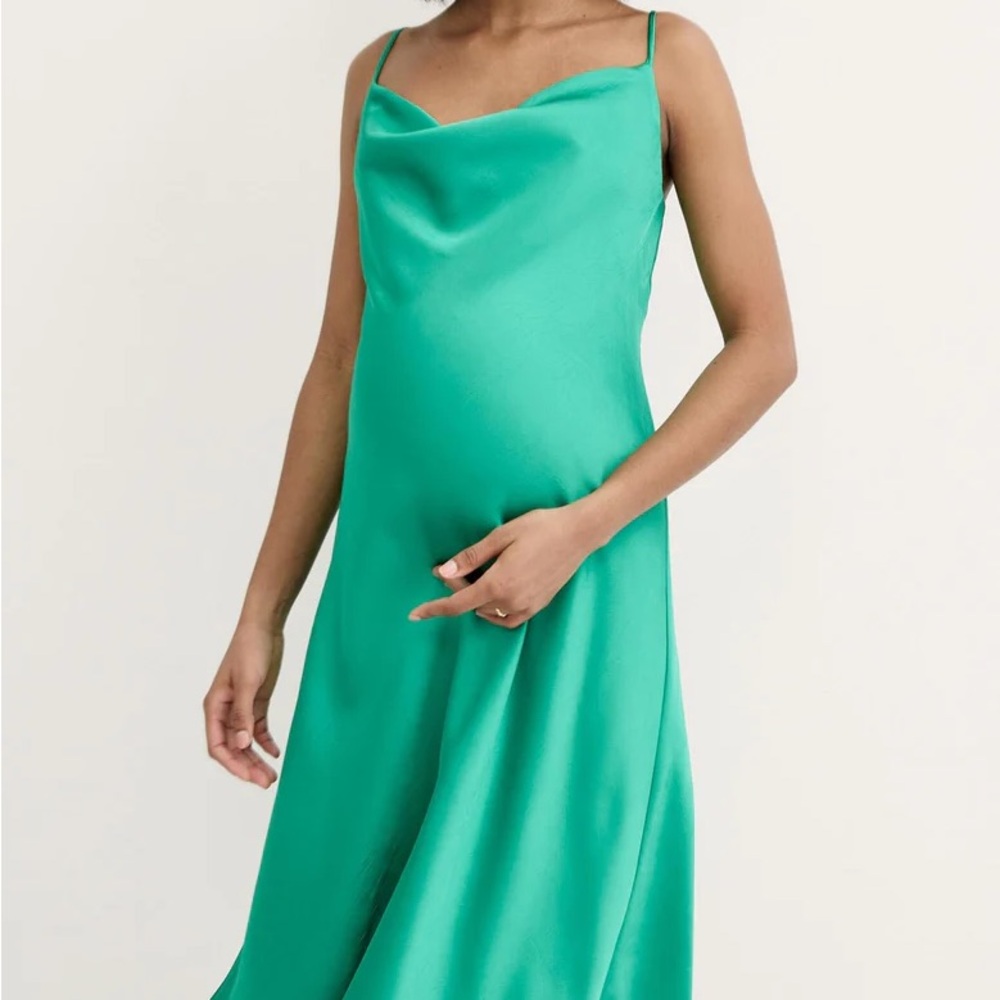 NWT Hatch The Easy Slip Dress in Jade Green Size 0 XS